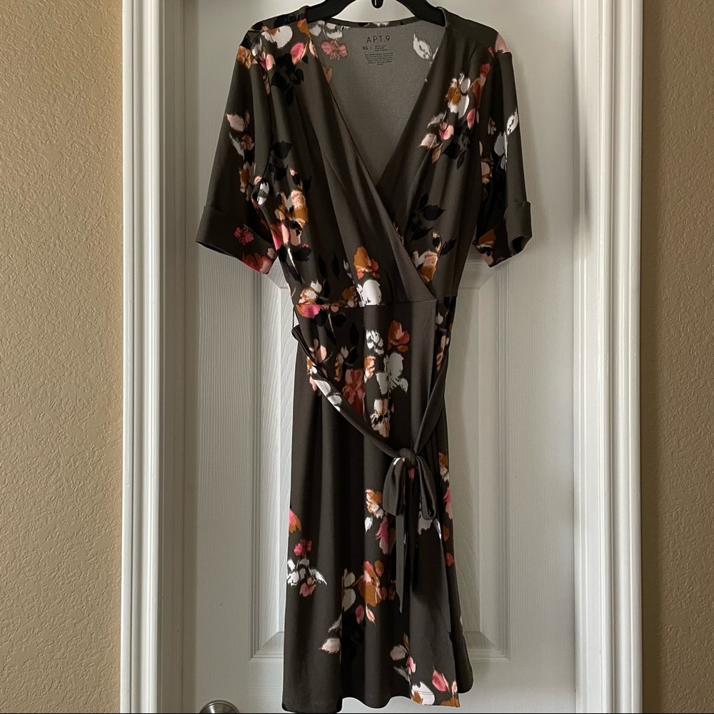 Apt. 9 Elbow Sleeve Wrap Dress